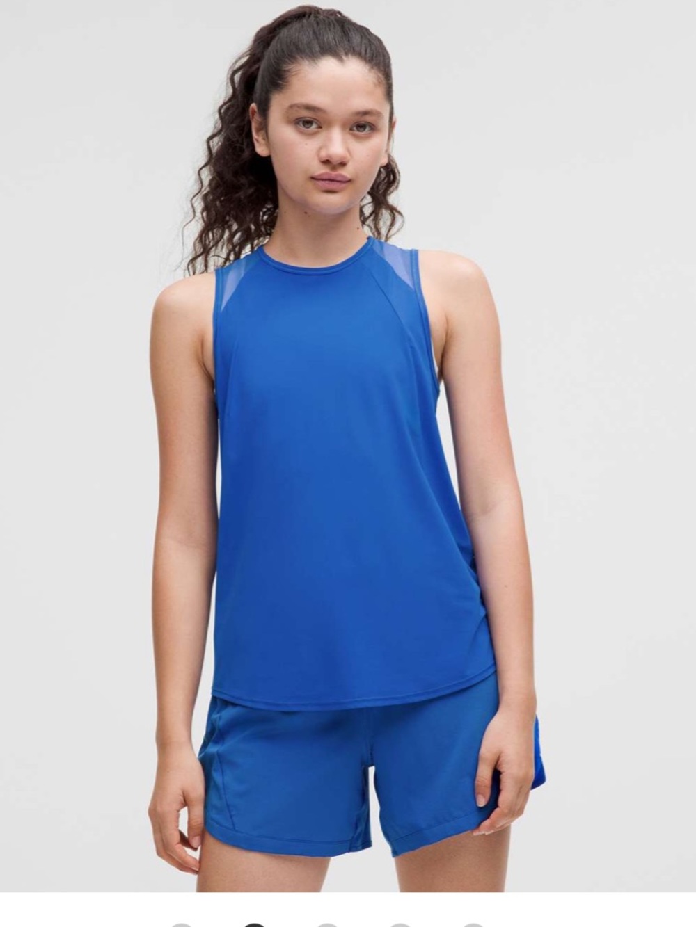 Lululemon Sculpt Tank w/mesh and pleated back